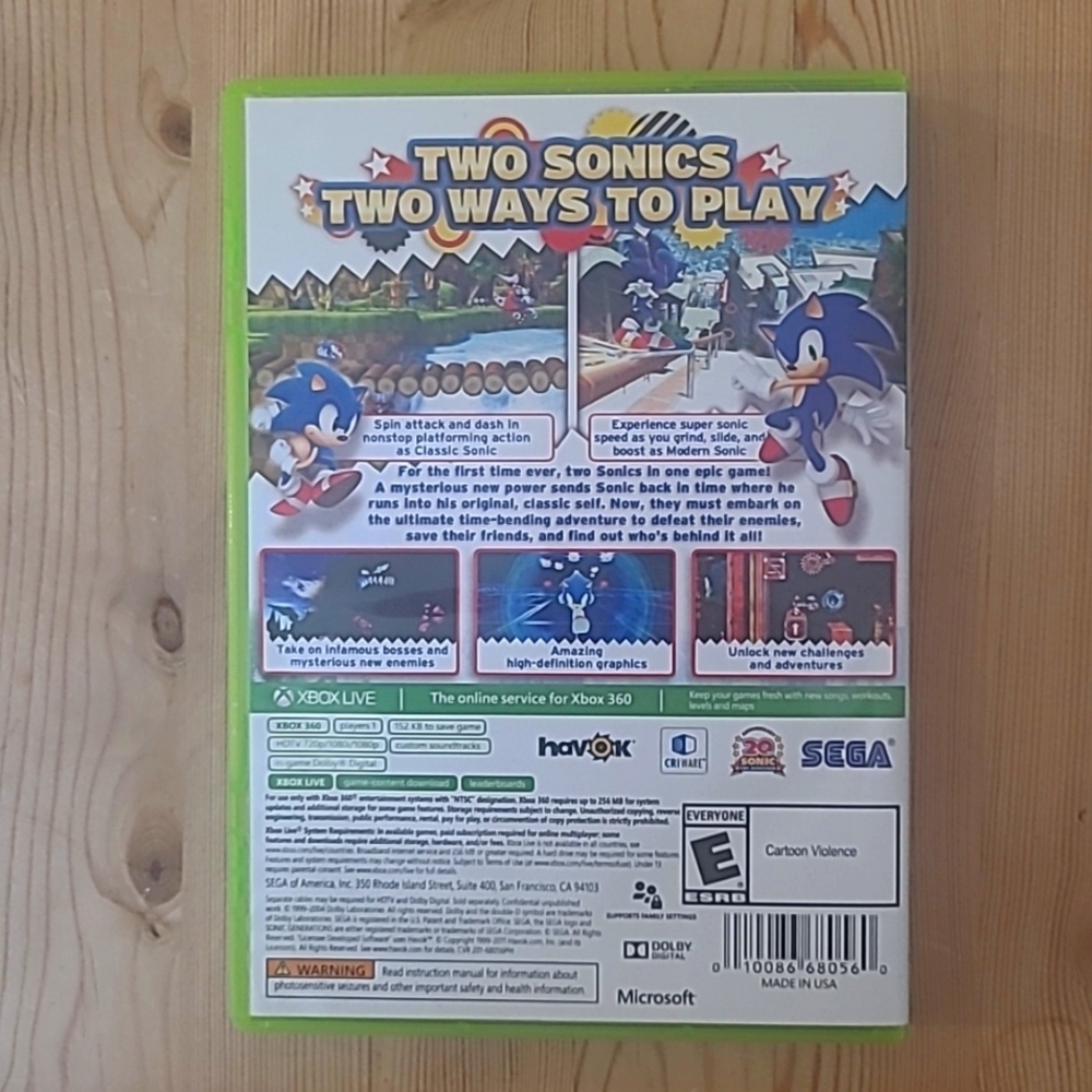 XBOX 360 Sonic Generations - Picture 3 of 3